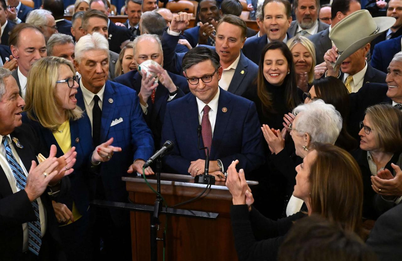 Republican Mike Johnson reelected House speaker after dramatic